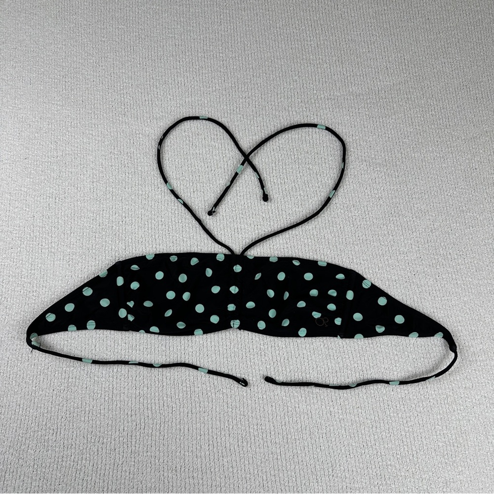 OP Black Polka Dot Bikini Top